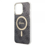 Guess iPhone 15 Pro Max Skal 4G Pattern MagSafe Svart