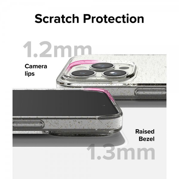 Ringke iPhone 15 Pro Max Skal Air Glitter Clear
