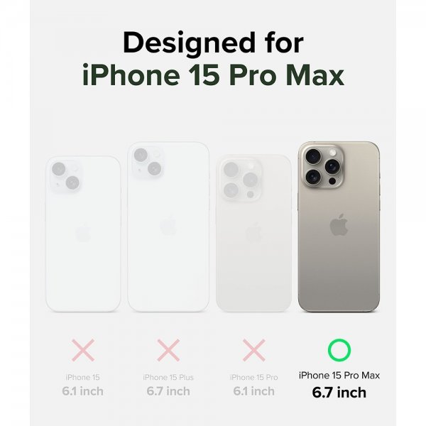 Ringke iPhone 15 Pro Max Skal Alles MagSafe Gun Metal