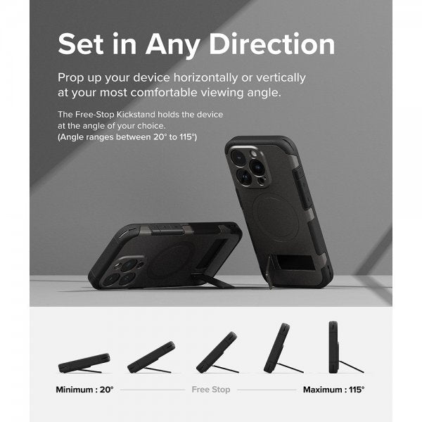 Ringke iPhone 15 Pro Max Skal Alles MagSafe Gun Metal