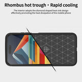 Mofi iPhone 15 Pro Max Skal Borstad Kolfibertextur Blå