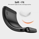 Mofi iPhone 15 Pro Max Skal Borstad Kolfibertextur Röd
