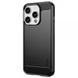 Mofi iPhone 15 Pro Max Skal Borstad Kolfibertextur Svart