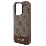 Guess iPhone 15 Pro Max Skal Bottom Stripe MagSafe Brun