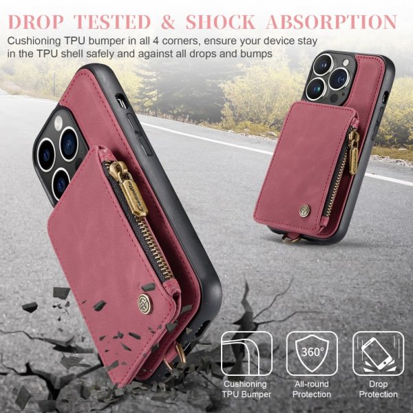 CaseMe iPhone 15 Pro Max Skal C20 Series Röd