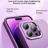 X-Level iPhone 15 Pro Max Skal Camera Frame Kickstand Lila