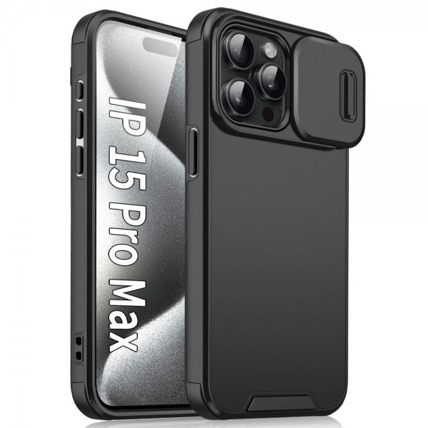 iPhone 15 Pro Max Skal Camera Slide Svart