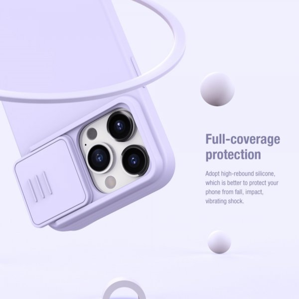 Nillkin iPhone 15 Pro Max Skal CamShield Silky Ljusgrön