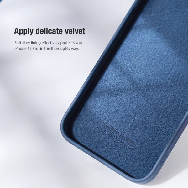 Nillkin iPhone 15 Pro Max Skal CamShield Silky Ljuslila