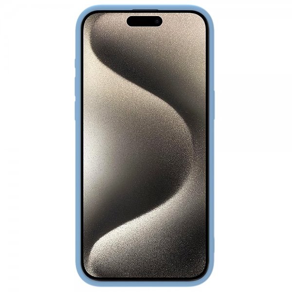 Nillkin iPhone 15 Pro Max Skal CamShield Silky MagSafe Ljusblå