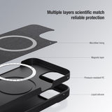 Nillkin iPhone 15 Pro Max Skal CamShield Silky MagSafe Ljusblå