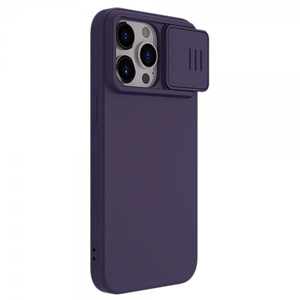 Nillkin iPhone 15 Pro Max Skal CamShield Silky MagSafe Mörklila