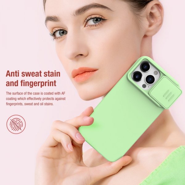 Nillkin iPhone 15 Pro Max Skal CamShield Silky Mörklila