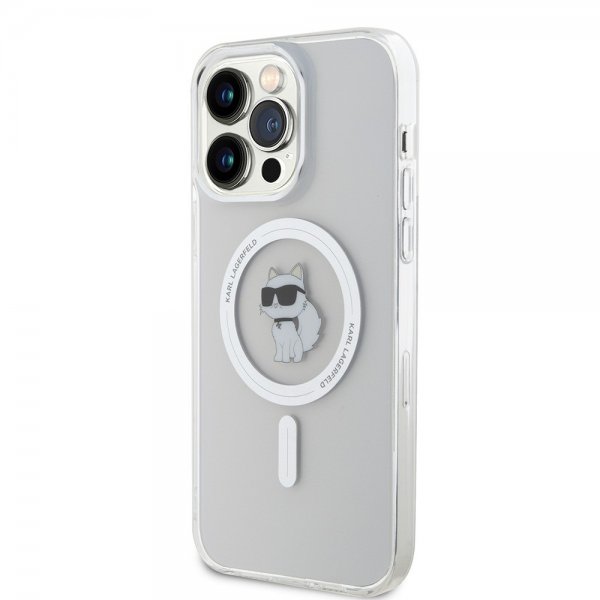 Karl Lagerfeld iPhone 15 Pro Max Skal Choupette MagSafe Transparent