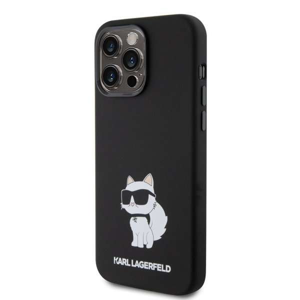Karl Lagerfeld iPhone 15 Pro Max Skal Choupette NFT Svart