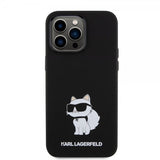 Karl Lagerfeld iPhone 15 Pro Max Skal Choupette NFT Svart