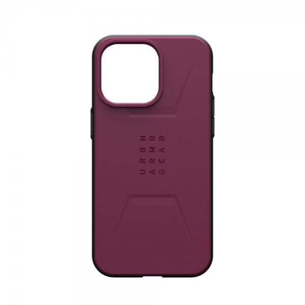 Urban Armor Gear (UAG) iPhone 15 Pro Max Skal Civilian MagSafe Bordeaux