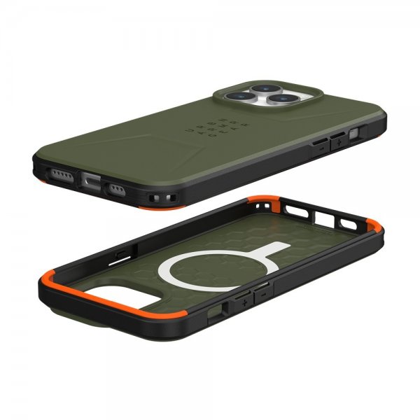 Urban Armor Gear (UAG) iPhone 15 Pro Max Skal Civilian MagSafe Olive Drab