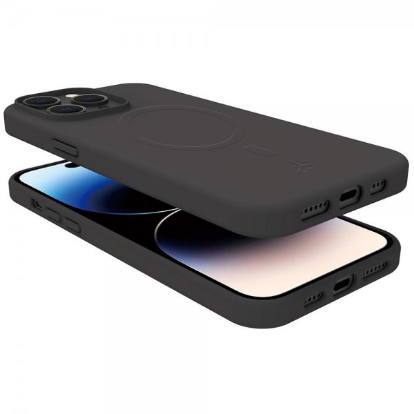 Celly iPhone 15 Pro Max Skal CROMOMAG Svart