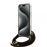 Guess iPhone 15 Pro Max Skal Crossbody Cord Brun