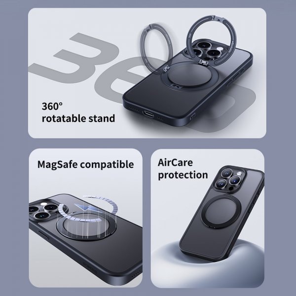 Baseus iPhone 15 Pro Max Skal CyberLoop MagSafe Svart