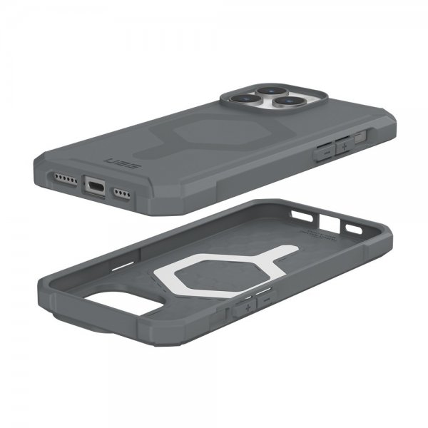 Urban Armor Gear (UAG) iPhone 15 Pro Max Skal Essential Armor MagSafe Silver