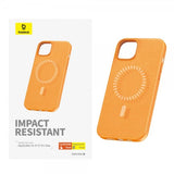 Baseus iPhone 15 Pro Max Skal Fauxther Series MagSafe Orange