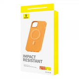 Baseus iPhone 15 Pro Max Skal Fauxther Series MagSafe Orange