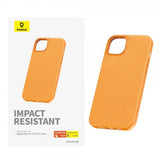 Baseus iPhone 15 Pro Max Skal Fauxther Series Orange