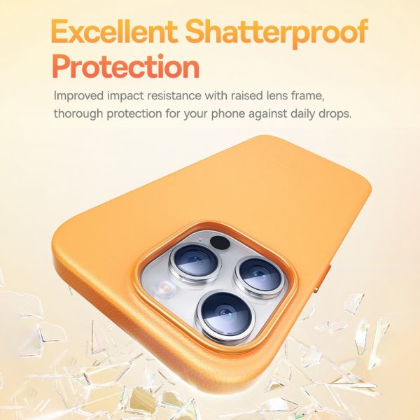 Baseus iPhone 15 Pro Max Skal Fauxther Series Svart
