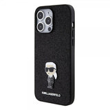 Karl Lagerfeld iPhone 15 Pro Max Skal Fixed Glitter Svart