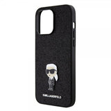 Karl Lagerfeld iPhone 15 Pro Max Skal Fixed Glitter Svart