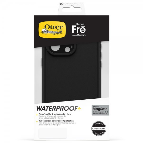 Otterbox iPhone 15 Pro Max Skal Fre MagSafe Svart