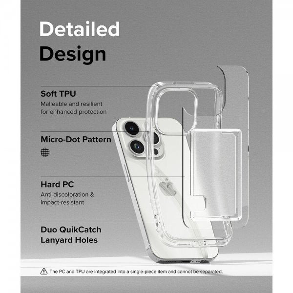 Ringke iPhone 15 Pro Max Skal Fusion Card Clear