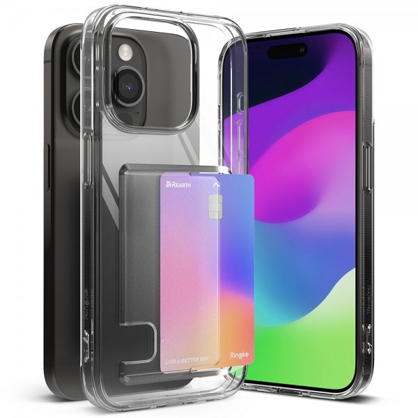 Ringke iPhone 15 Pro Max Skal Fusion Card Clear