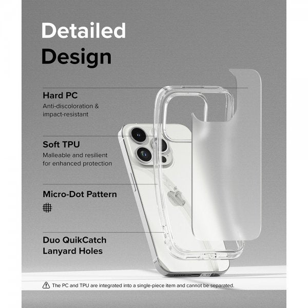 Ringke iPhone 15 Pro Max Skal Fusion Matte Clear