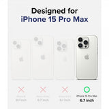 Ringke iPhone 15 Pro Max Skal Fusion Matte Clear