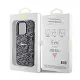 Guess iPhone 15 Pro Max Skal G Cube Grip Stand Svart