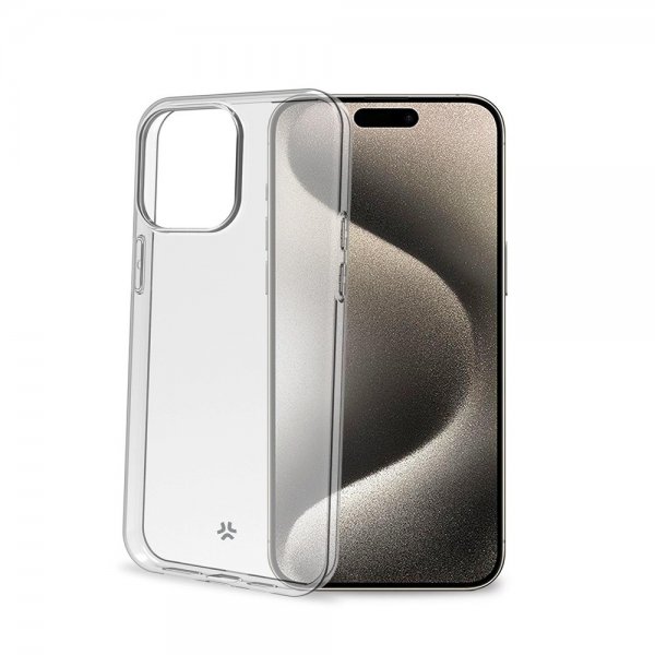 Celly iPhone 15 Pro Max Skal GELSKIN Transparent