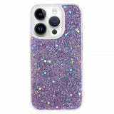 iPhone 15 Pro Max Skal Glitterpaljetter Lila