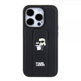 Karl Lagerfeld iPhone 15 Pro Max Skal Grip Stand Function Svart