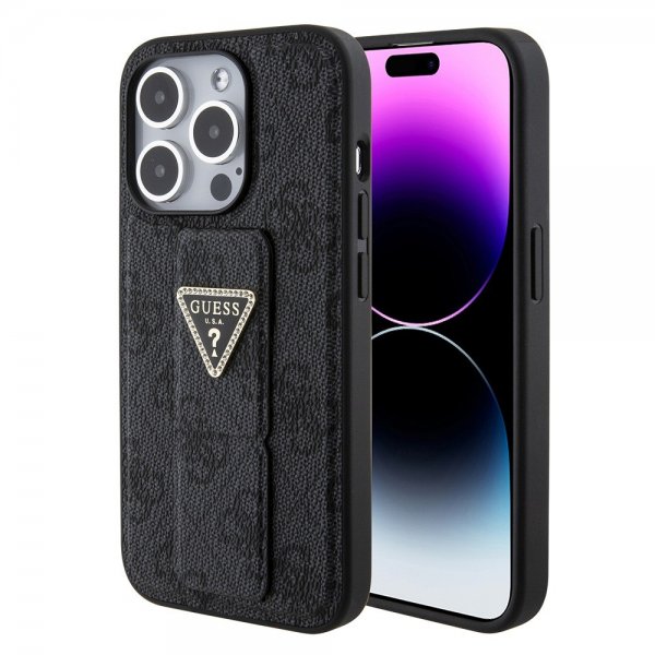 Guess iPhone 15 Pro Max Skal Grip Stand Function Svart