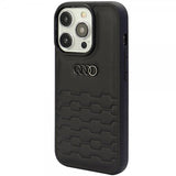 Audi iPhone 15 Pro Max Skal GT Synthetic Leather Svart