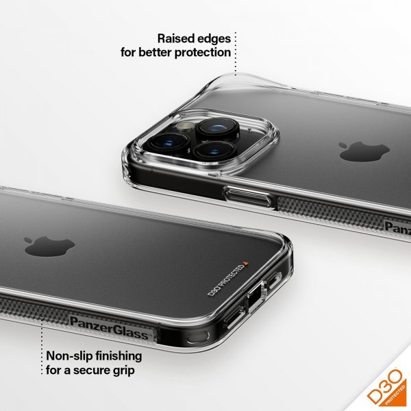 PanzerGlass iPhone 15 Pro Max Skal HardCase D3O Transparent