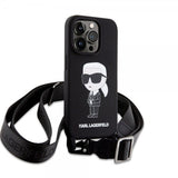 Karl Lagerfeld iPhone 15 Pro Max Skal Ikonik Crossbody Svart