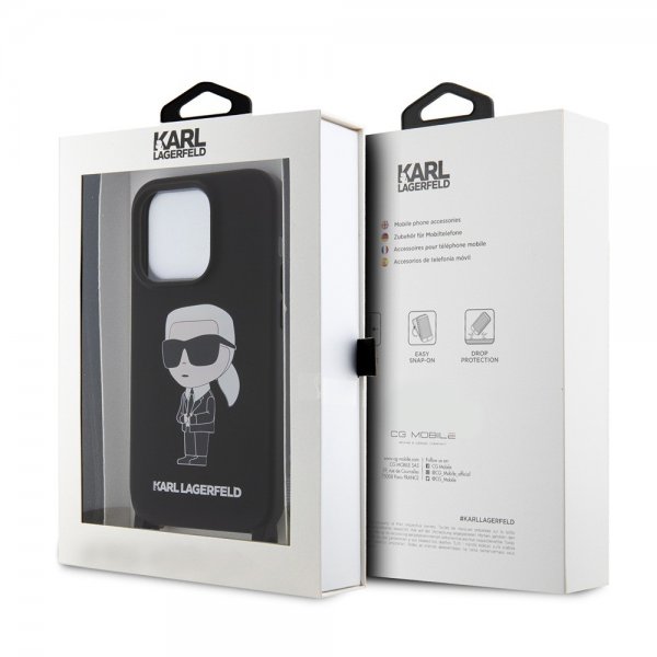 Karl Lagerfeld iPhone 15 Pro Max Skal Ikonik Crossbody Svart