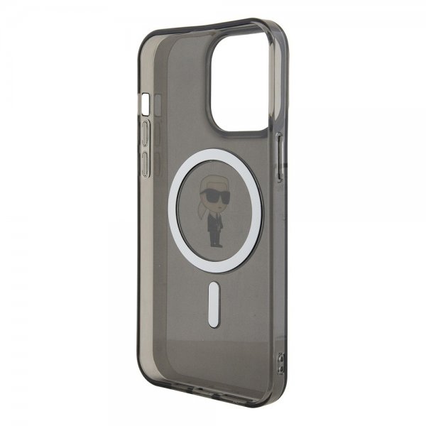 Karl Lagerfeld iPhone 15 Pro Max Skal Ikonik MagSafe Svart