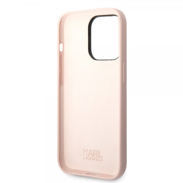 Karl Lagerfeld iPhone 15 Pro Max Skal Ikonik NFT Rosa