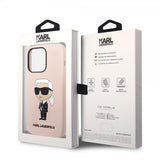 Karl Lagerfeld iPhone 15 Pro Max Skal Ikonik NFT Rosa