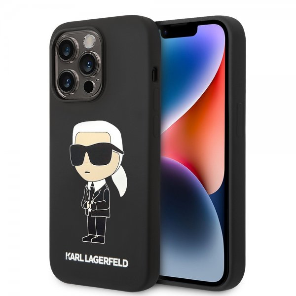 Karl Lagerfeld iPhone 15 Pro Max Skal Ikonik NFT Svart
